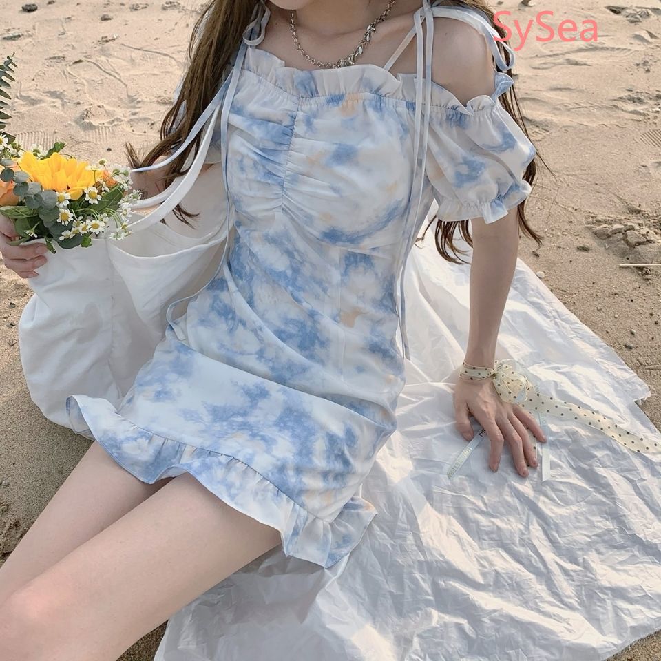 Đầm Midi Trễ Vai Thời Trang Mùa Hè Cho Phái Nữ