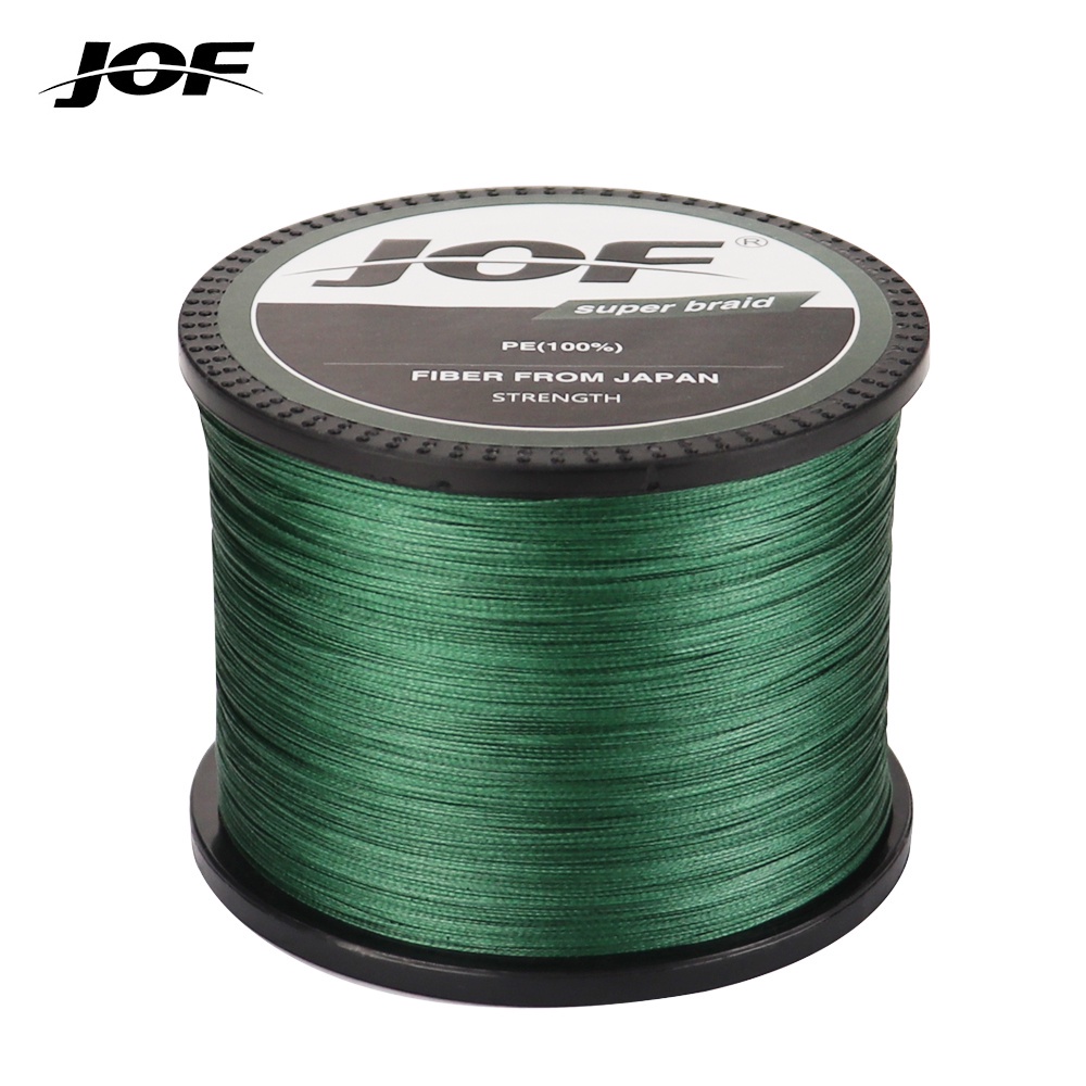 JOF Cuộn Dây Câu Cá Bện 8 Sợi 1000M 500M 300M 100% PE