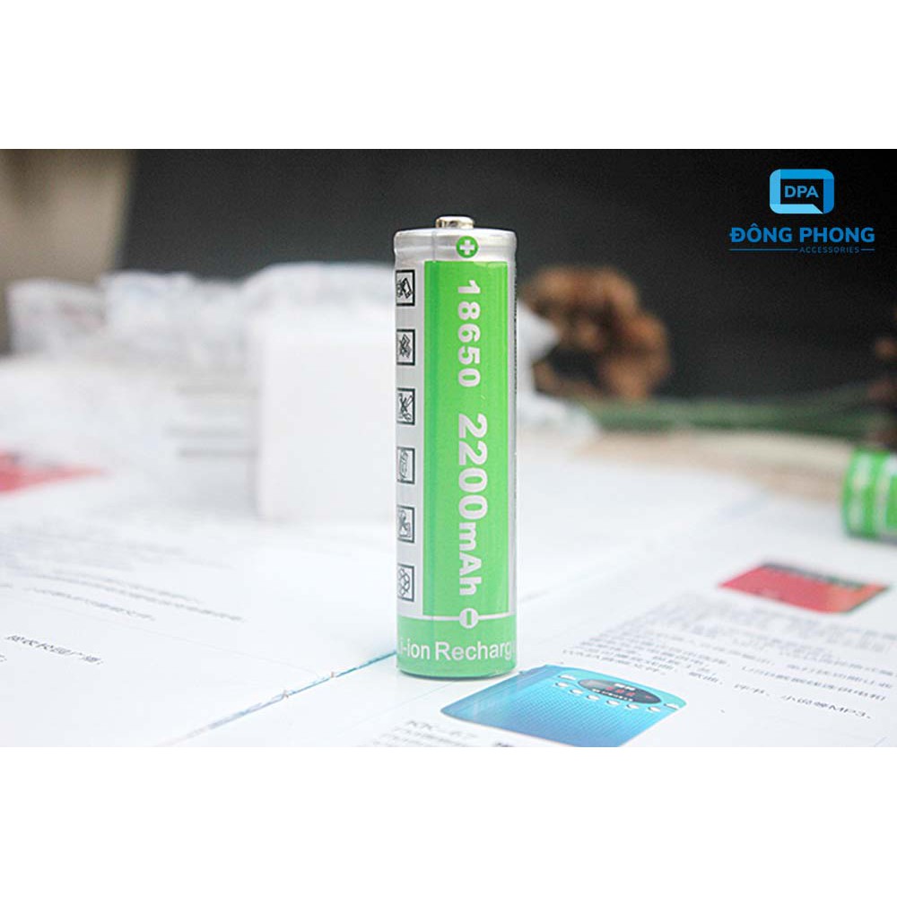 Pin Sạc 18650 4.2V 2200mAh Lithium-ion