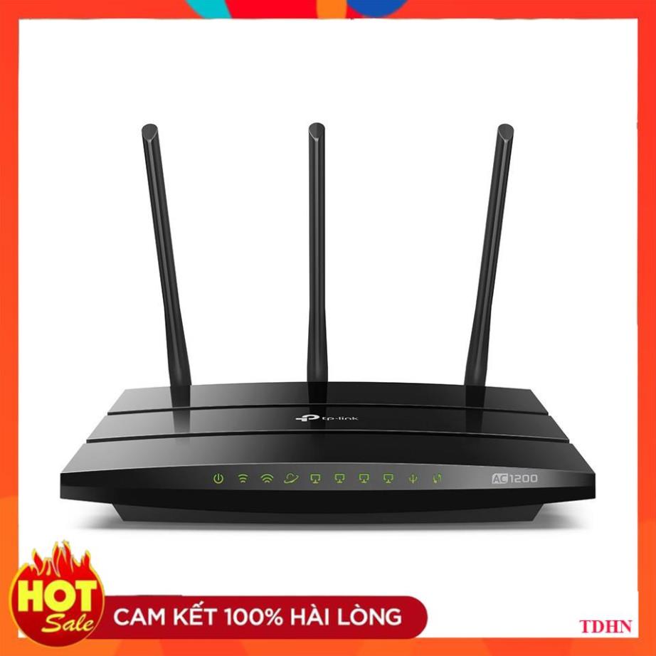 TP-Link Bộ phát Wifi Gigabit Wi-Fi Băng tần kép Chuẩn AC 1200Mbps mở rộng sống tối đa -Archer C1200 - Hãng phân phối chí