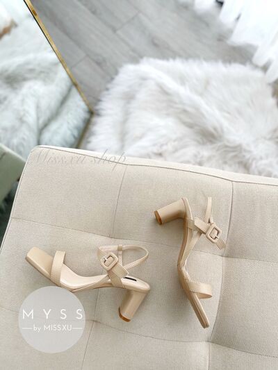 Giày sandal nữ mũi vuông cao 5cm thời trang MYSS - SD115