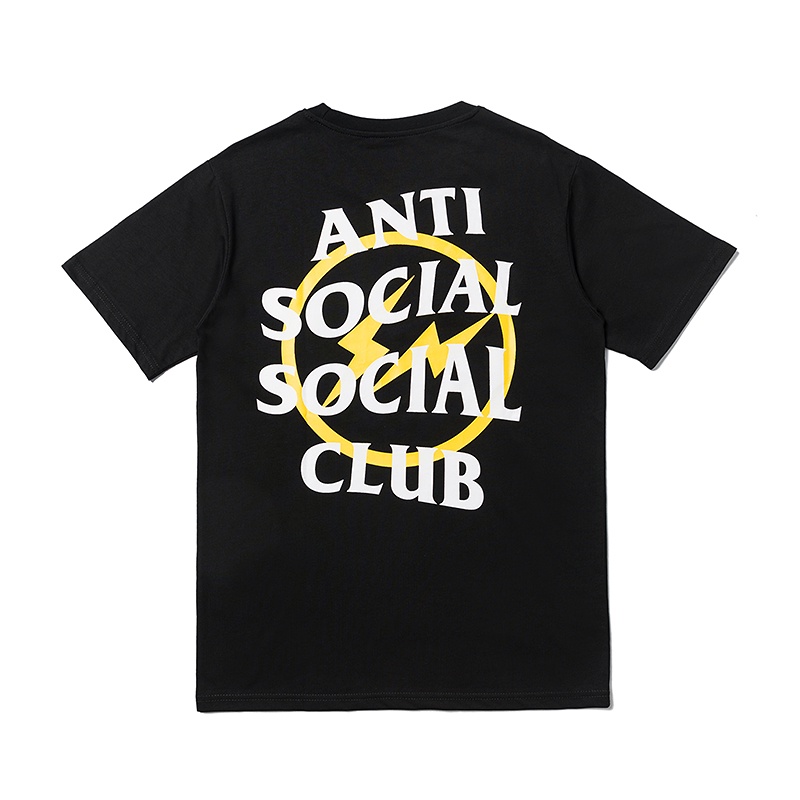 ANTI SOCIAL SOCIAL CLUB Áo Thun Tay Ngắn Dáng Rộng In Chữ ANTI SOCIAL CLUB Phong Cách Hip Hop Thời Trang Cho Nam Và Nữ