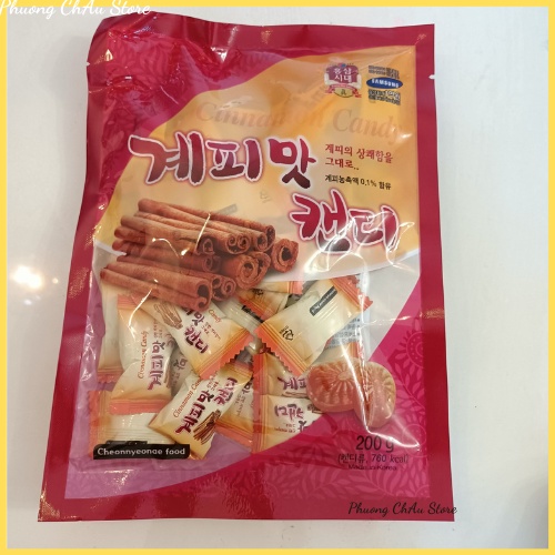 Kẹo sâm quế  Hàn Quốc 200gr