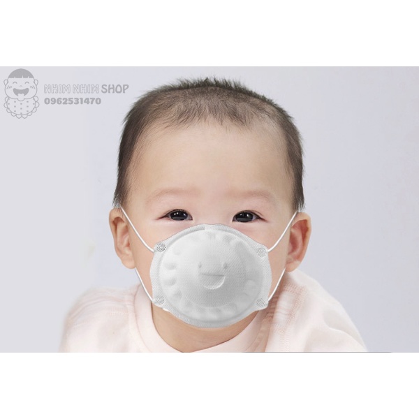 Khẩu trang 3D cho bé hoa hướng dương Bakala xuất Nhật