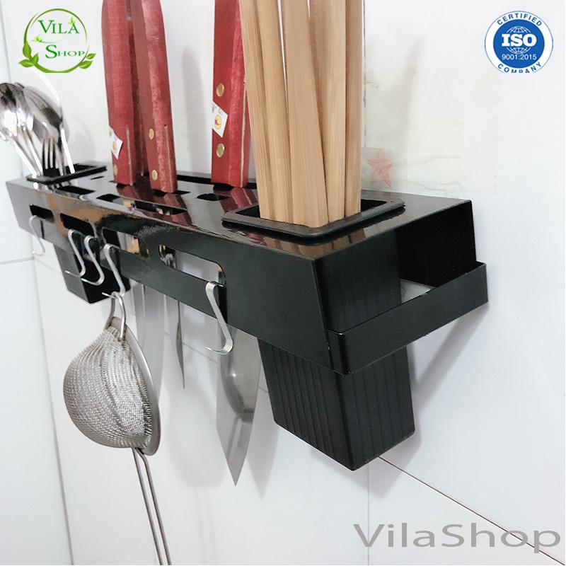Giá Sắt Gài Dao Bắt Vít Treo Tường, Giá Treo Đồ Dùng Nhà Bếp Đa Năng Tiện Lợi