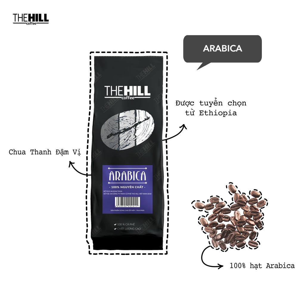 Cà Phê The Hill 100% Arabica 1 500g