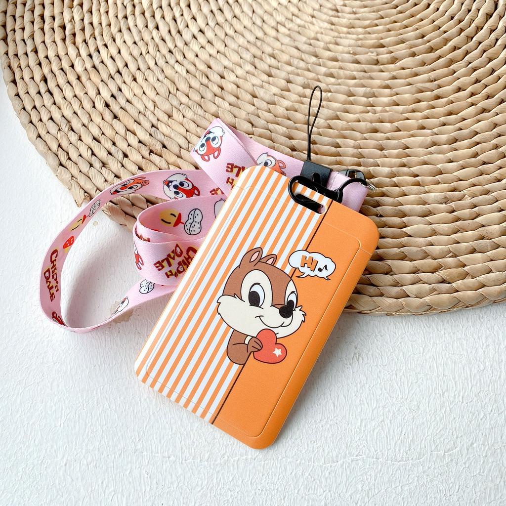 Dây Đeo Thẻ ID/Thẻ ID Họa Tiết Hoạt Hình Mickey Minnie Dễ Thương