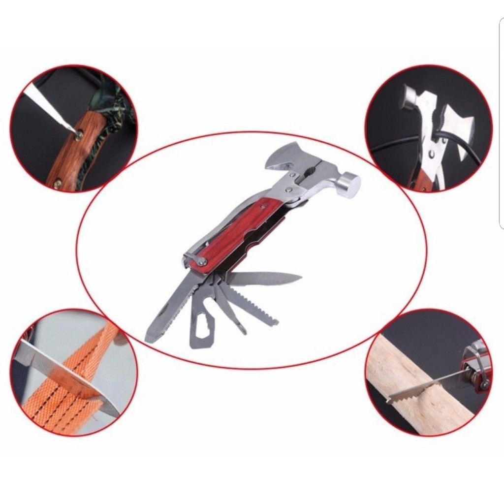 Búa Rìu Đa Năng (Có Tay Cầm Bọc Gỗ)