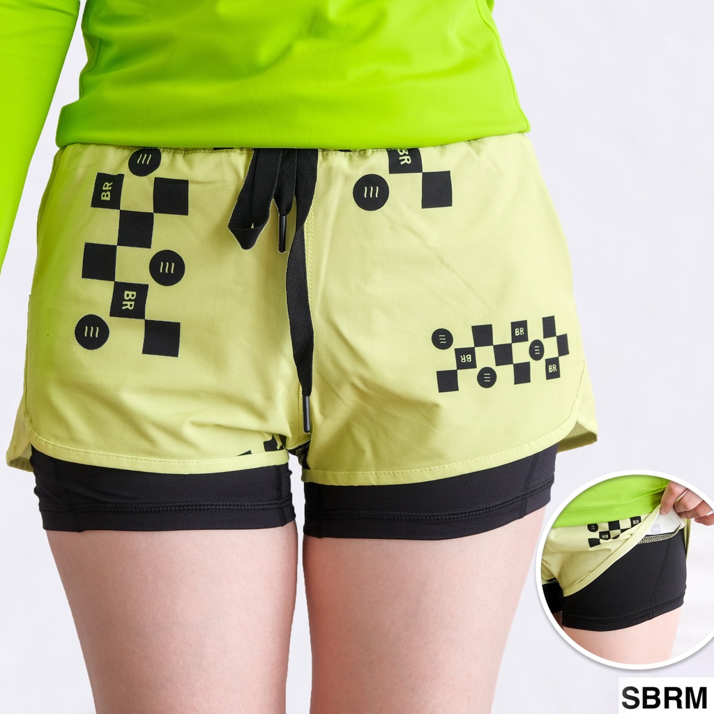 [ SIÊU HOT ] Quần đùi bơi 2 lớp hoạ tiết cực xinh dùng được đi đạp xe, chạy bộ - THEGATE