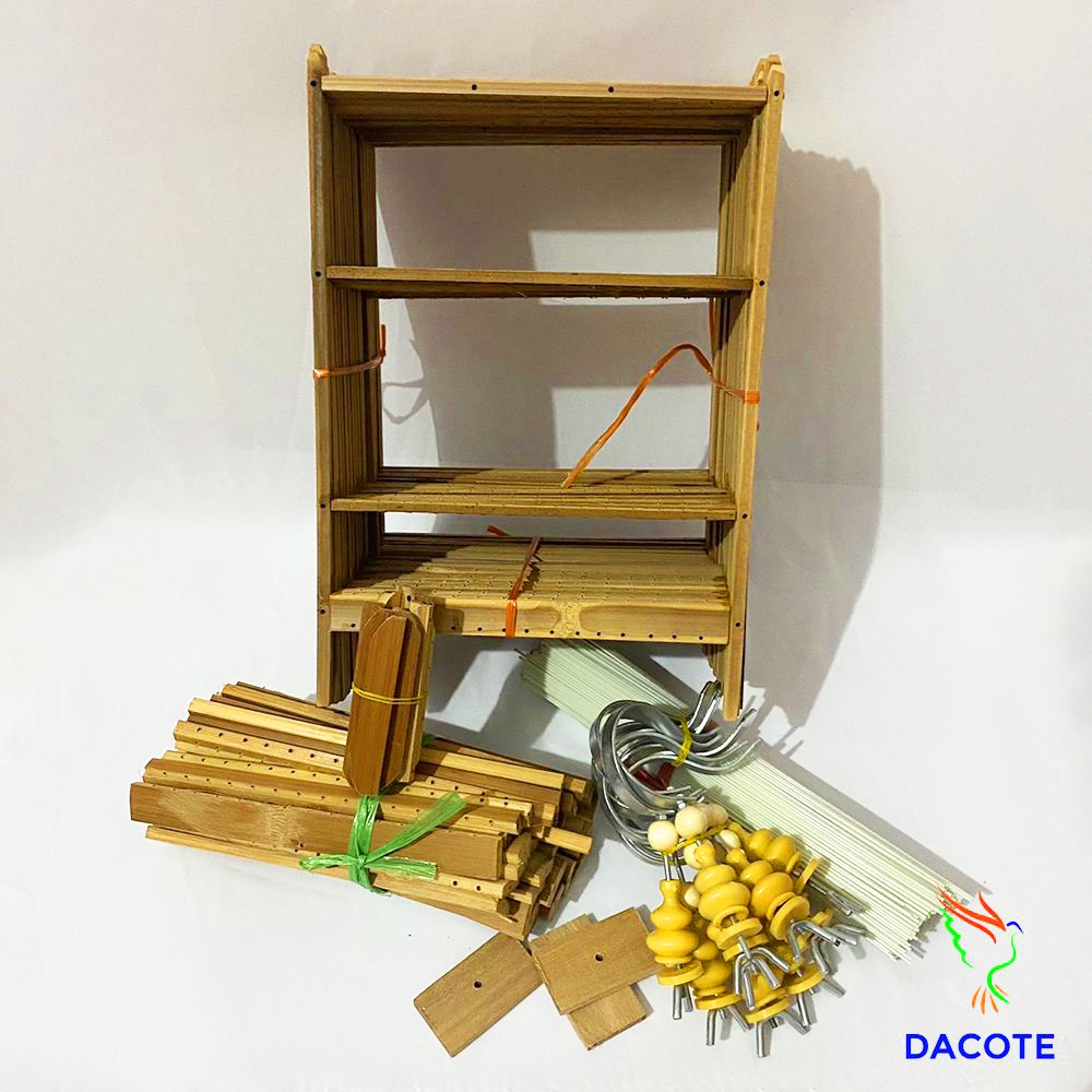 Khung lồng khuyên Ricky Bird Shop nan cáp quang dễ dàng láp đặt hàng loại 1 kèm móc