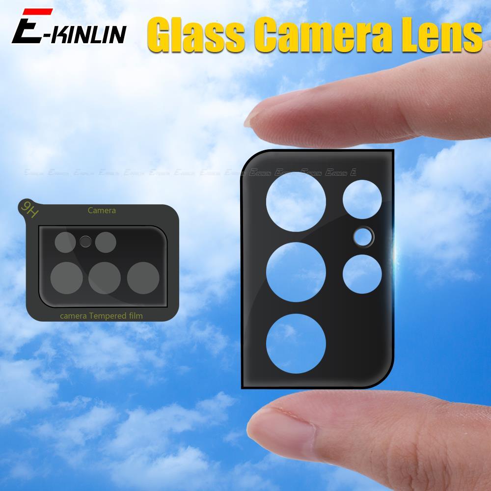 Kính Cường Lực Bảo Vệ Ống Kính Máy Ảnh Cong 3D Cho Samsung Galaxy S23 S22 S21 S20 S10 Lite Note 10 20 Ultra Plus FE