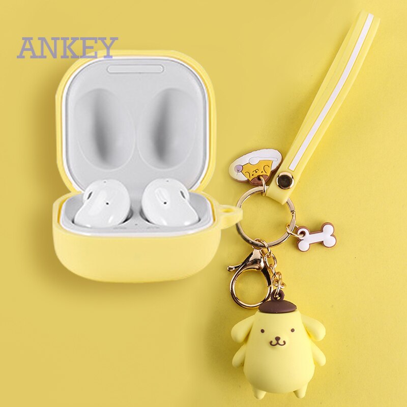 Case for Samsung Galaxy Buds Live Buds Pro Buds 2 Ốp hộp sạc tai nghe silicon có móc treo cho