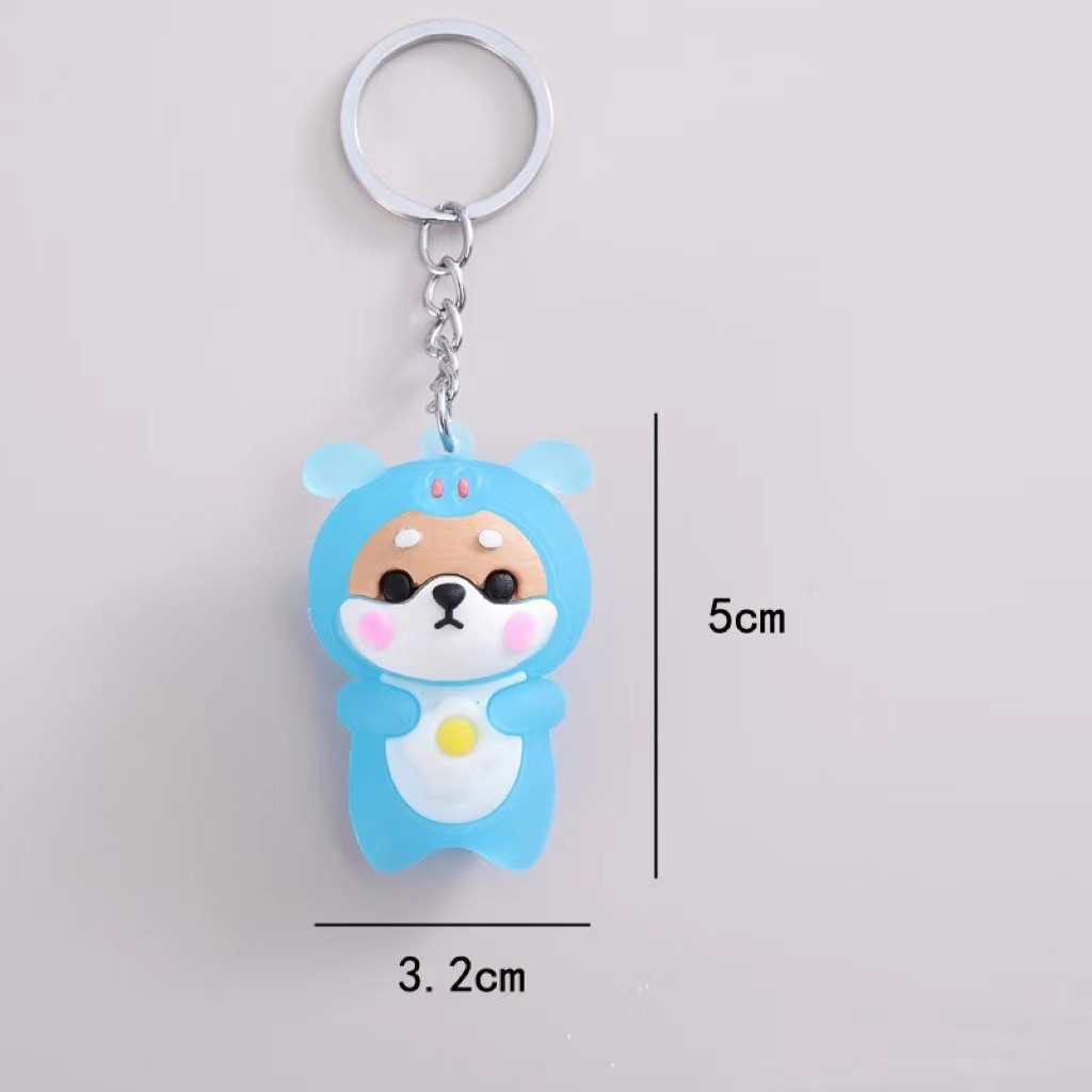 Móc khóa thỏ đeo túi đáng yêu