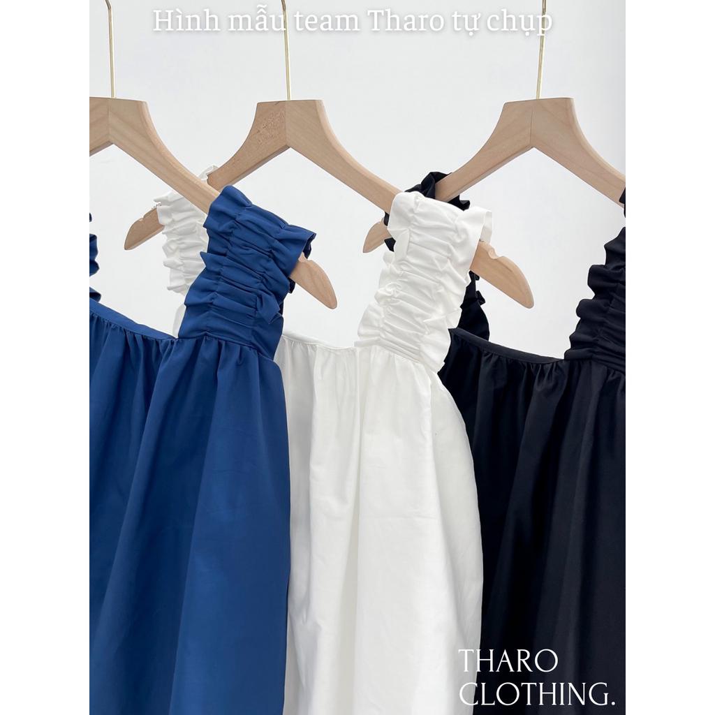 Áo Hai Dây Nhún Bèo, Dáng Babydoll - Tharo Clothing