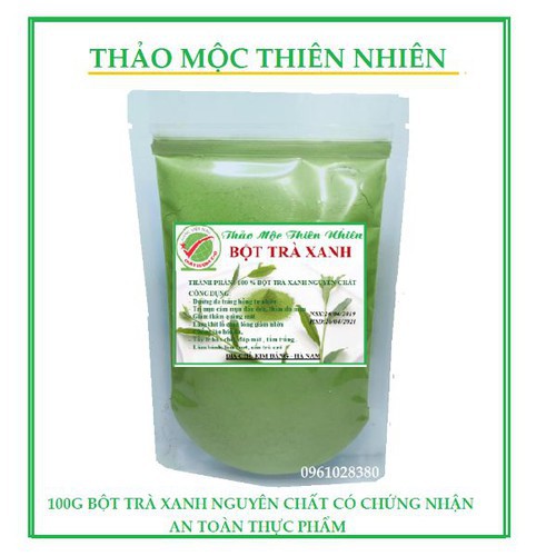 BỘT TRÀ XANH NGUYÊN CHẤT 100G