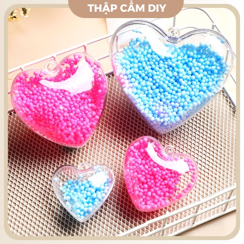 Quả Cầu Nhựa Trong Suốt Hình Trái Tim Đựng Len Chọc, Quà Lưu Niệm