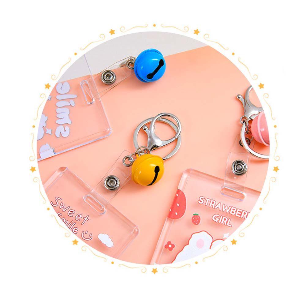 Ví Đựng Thẻ Trong Suốt Họa Tiết Hoạt Hình Dễ Thương Kèm Móc Khóa Tiện Dụng Ốp