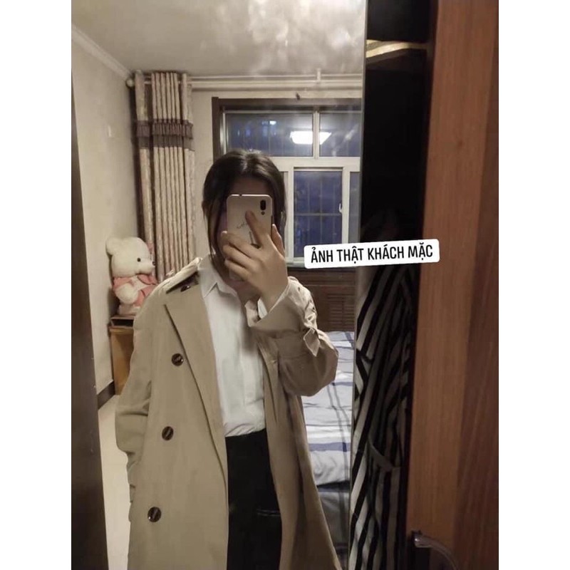 Áo Khoác KaKi , Khoác gió Thu Đông Dáng dài