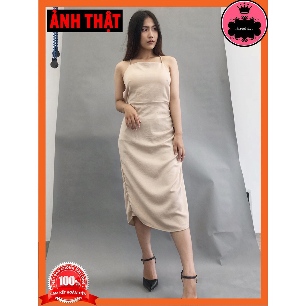 ĐẦM SUÔNG CÓ MÚT NGỰC VẢI LỤA GÂN FREESIZE - HOLUNA | BigBuy360 - bigbuy360.vn