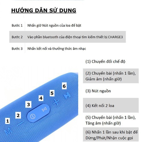 Loa Bluetooth Charge 3 Mini Cầm Tay ⚡️𝐀̂𝐌 𝐓𝐇𝐀𝐍𝐇 Đ𝐈̉𝐍𝐇⚡️ Vỏ Nhôm, Siêu Bền Và Êm Tai Có Hỗ Trợ Thẻ Nhớ Và USB