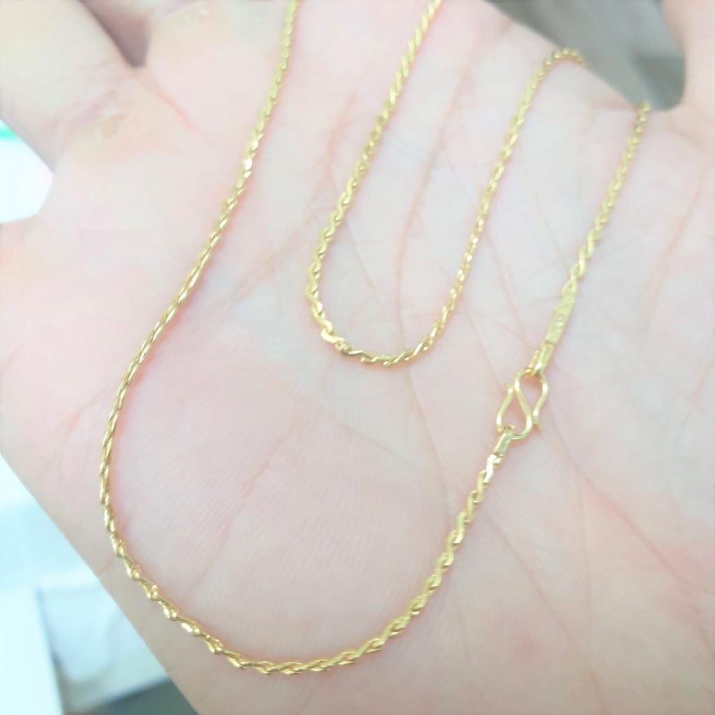 Dây Chuyền Nữ Dập Khít Kiểu Đơn Giản-Dùng lâu dài tắm rửa thoải mái không phai