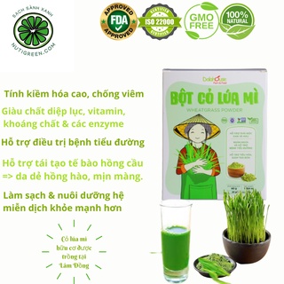 Bột cỏ lúa mì hữu cơ dalahouse