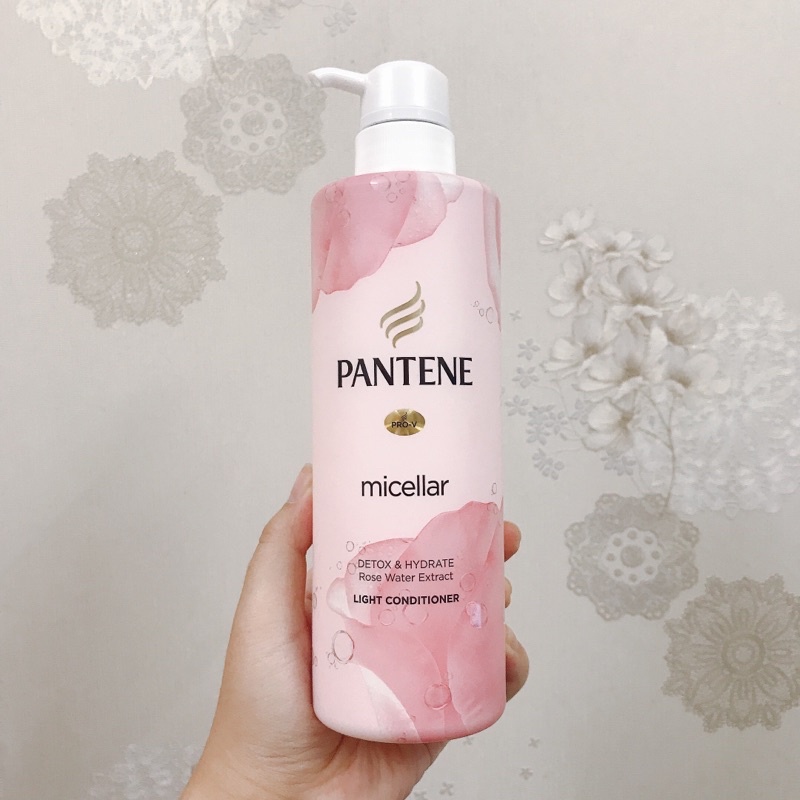 Dầu Xả Pantene Micellar Light Conditioner Hương Hoa Hồng 530ml