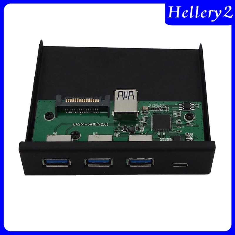 [HELLERY2] USB 3.0 3.5&quot; 4-Port Interface Hub Front Panel Hub Expansion Board Card 6Gbps