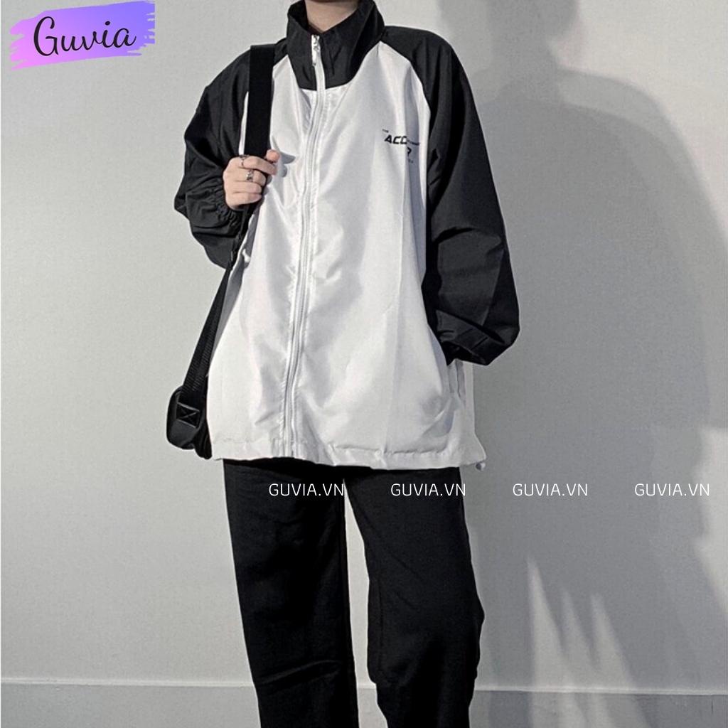 Áo Khoác Bomber Dù ACOVER Nam Nữ Ulzzang Unisex Kiểu Form Rộng 2 Lớp Jacket GUVIA