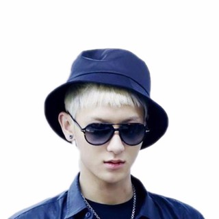 Mũ nón Bucket đen trơn cực cá tính