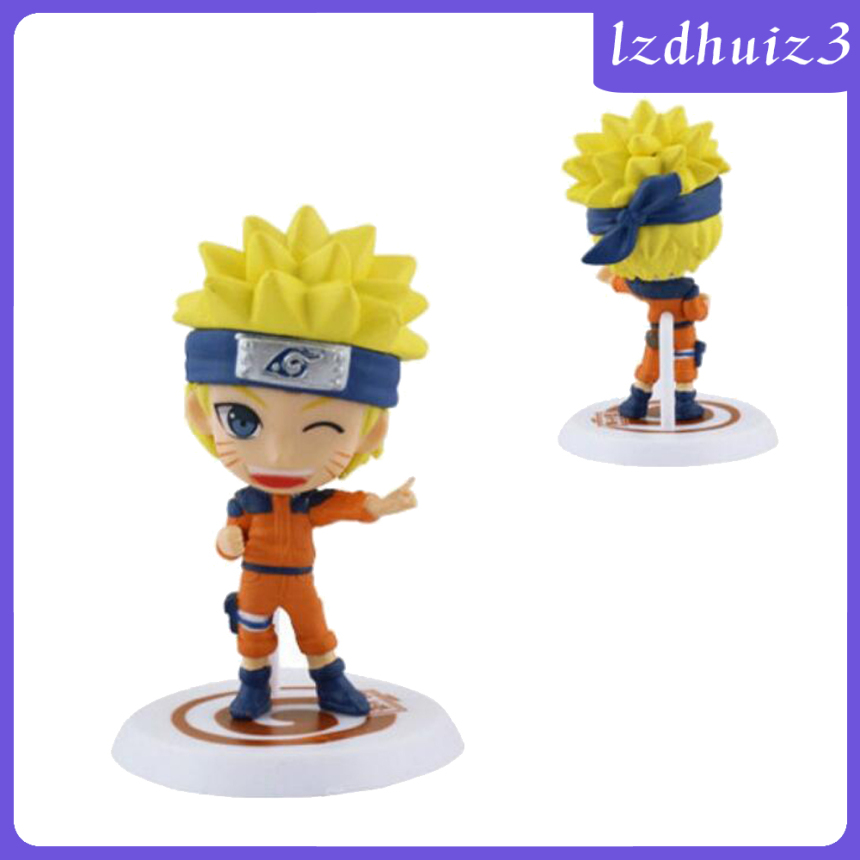 Set 6 Mô Hình Nhân Vật Phim Naruto 7cm Bằng Pvc