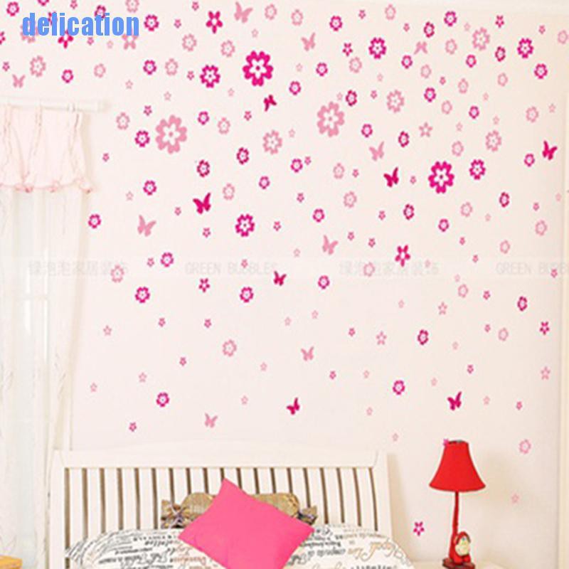 Bộ 108 Bông Hoa Và 6 Sticker Dán Tường Độc Đáo