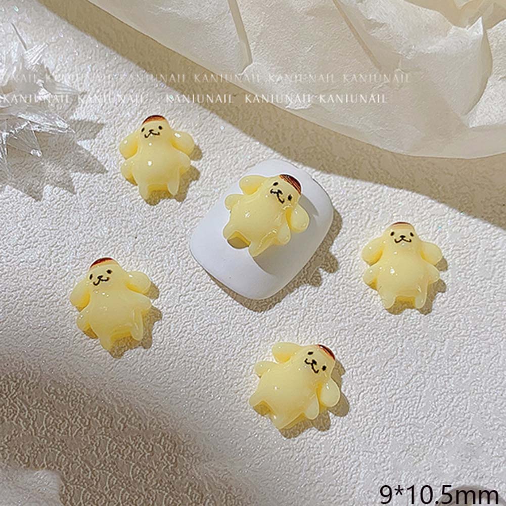 Móng Tay Trang Sức Mới Dễ Thương Người Yêu Hoạt Hình Phụ Kiện Móng Tay Diy 3 Chiều Đồ Trang Trí Okase