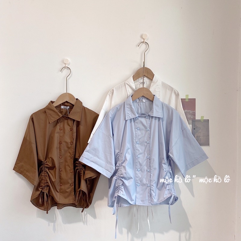 Sơ mi thô hàn rút hai bên  ( ảnh thật tự chụp ) | BigBuy360 - bigbuy360.vn