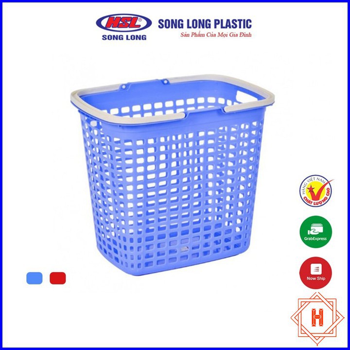 Song Long Plastic Giỏ xách đựng đồ đa năng 2 quai { H }