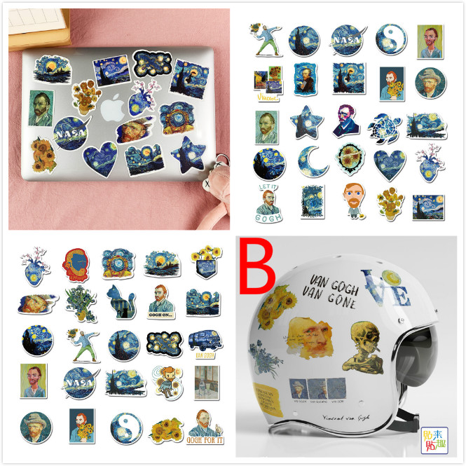 Set Hình Dán Graffiti Ngộ Nghĩnh Vui Nhộn Trang Trí Đa Dụng