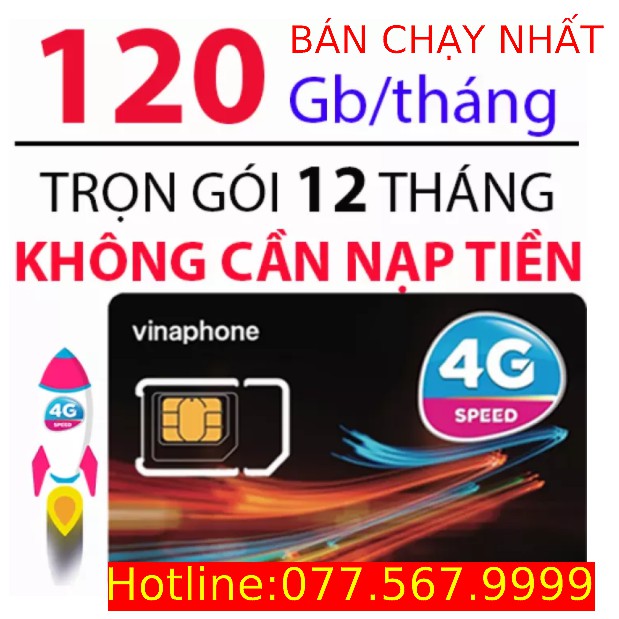 [SQT]  SIM 4G VINA  VD149 D500T VD89 D60G TRỌN GÓI 12 THÁNG KHÔNG CẦN NẠP TIỀN.