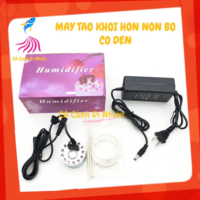 Máy tạo khói ẩm 1 đầu Humidifier cho hòn non bộ, bán cạn kèm Nguồn hồ cá