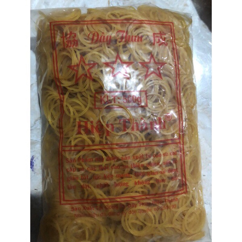 Dây thun tròn Dây chun tròn cột bọc size tiểu trung đại bịch 500g