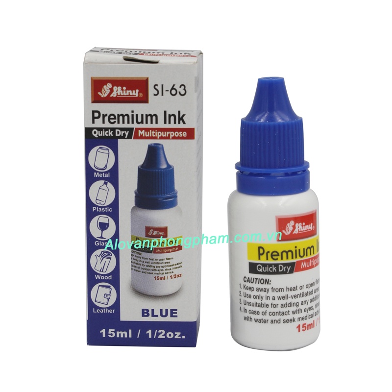 Mực dấu không phai Chuyên Dụng dính trên mọi chất liệu Shiny SI06-SI61-SI62-SI63 BIGSUKA