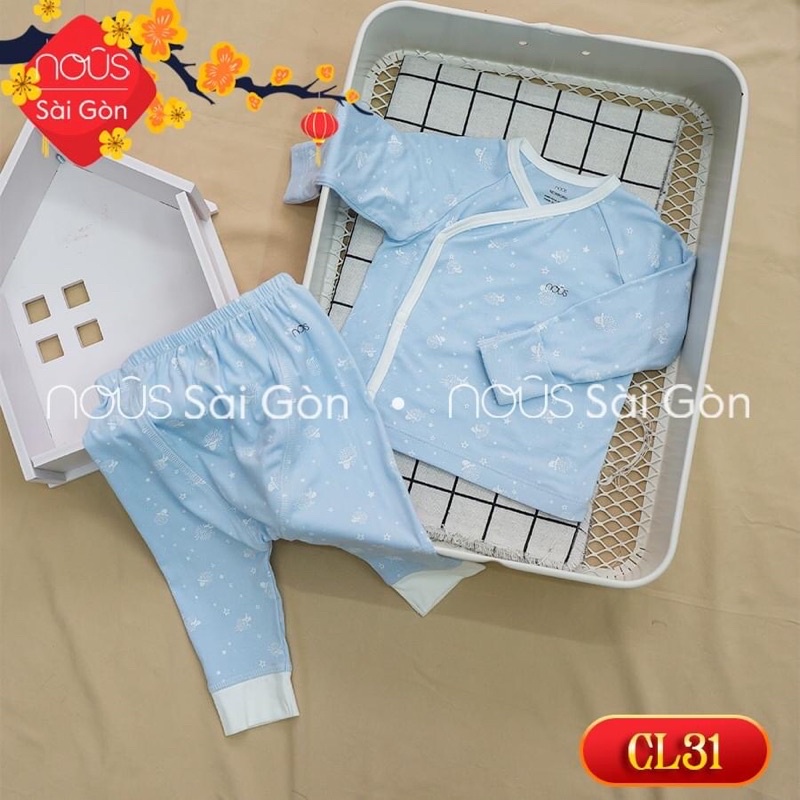 Bộ sơ sinh Nous xanh nhạt