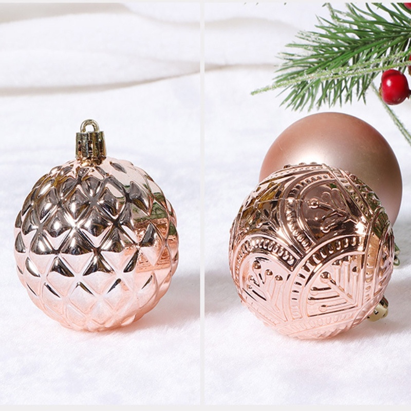 Set 48 Phụ Kiện Treo Trang Trí Cây Thông Noel Bằng Nhựa Chống Vỡ