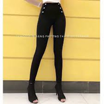 [ Mã FAMAYWA giảm 10K đơn 50K] Quần tregging nữ đính cúc cạp siêu cao chất umi co giãn phong cách hàn quốc | BigBuy360 - bigbuy360.vn