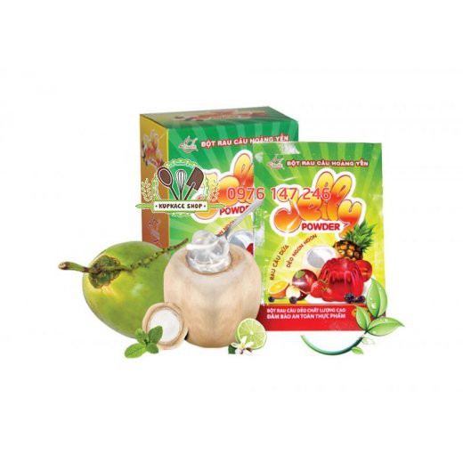 Thạch rau câu jelly Hoàng Yến- GÓI 10gr