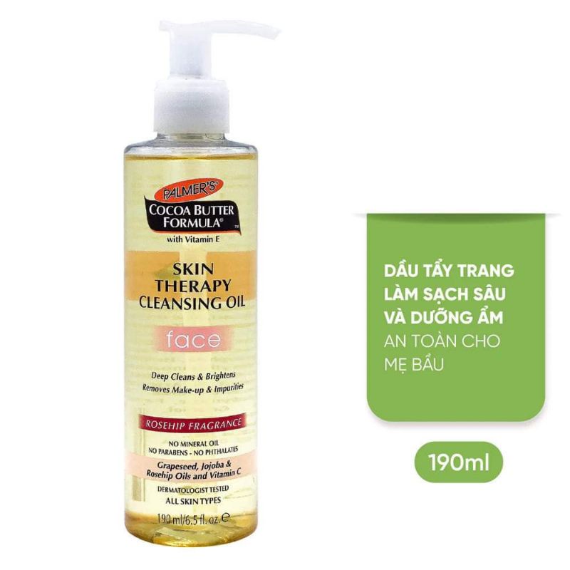 Dầu Tẩy Trang Làm Sạch Sâu Và Dưỡng Ẩm 190ml-Palmer's