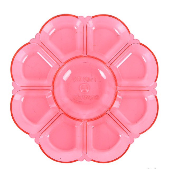 THCS - Khay nhựa nhiều màu hình hoa - thích hợp cho bài gắp kẹp/pha màu