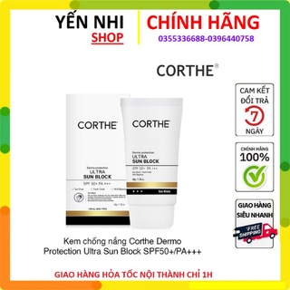   CHUẨN AUTH  KEM CHỐNG NẮNG CORTHE HÀN QUỐC tuýp 50g 