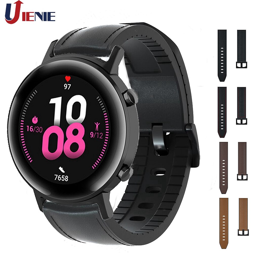 Dây Đeo Bằng Da 20mm Cho Đồng Hồ Thông Minh Huawei Honor Magic 2 / Gt 2 42mm / Samsung Gear S3