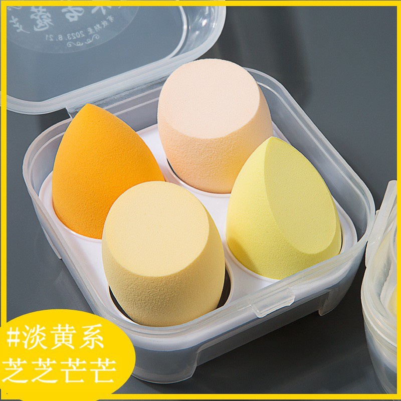 [Hàng mới về] Set 4 mút trang điểm màu tím cao cấp