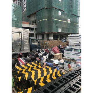 Thanh ốp cột cao su phản quang dài 1m - 0.8m - 0.6m -0.2m x rộng 10cm x dày 1cm